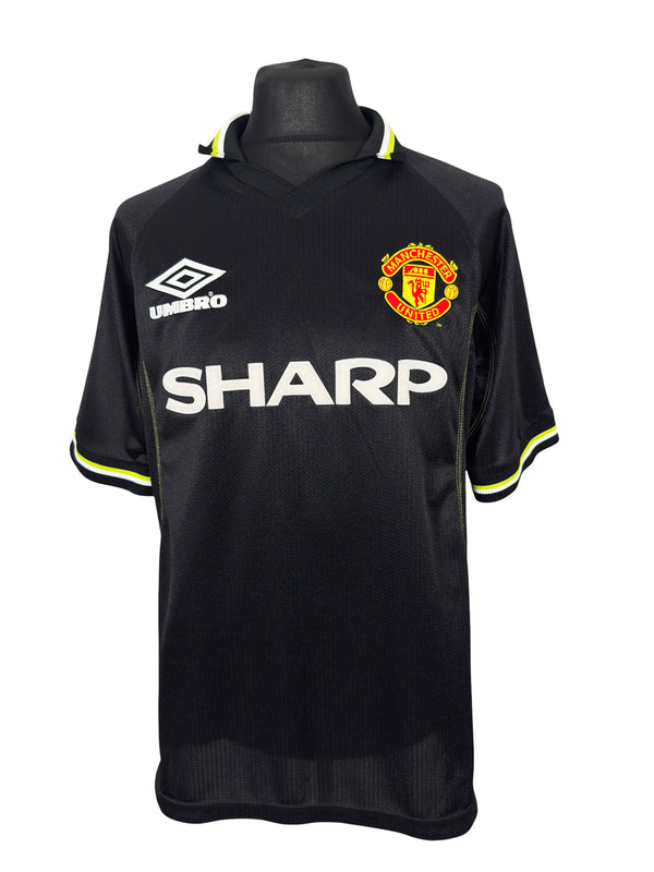1998-99 Manchester United Third - Size L - Blomqvist 15