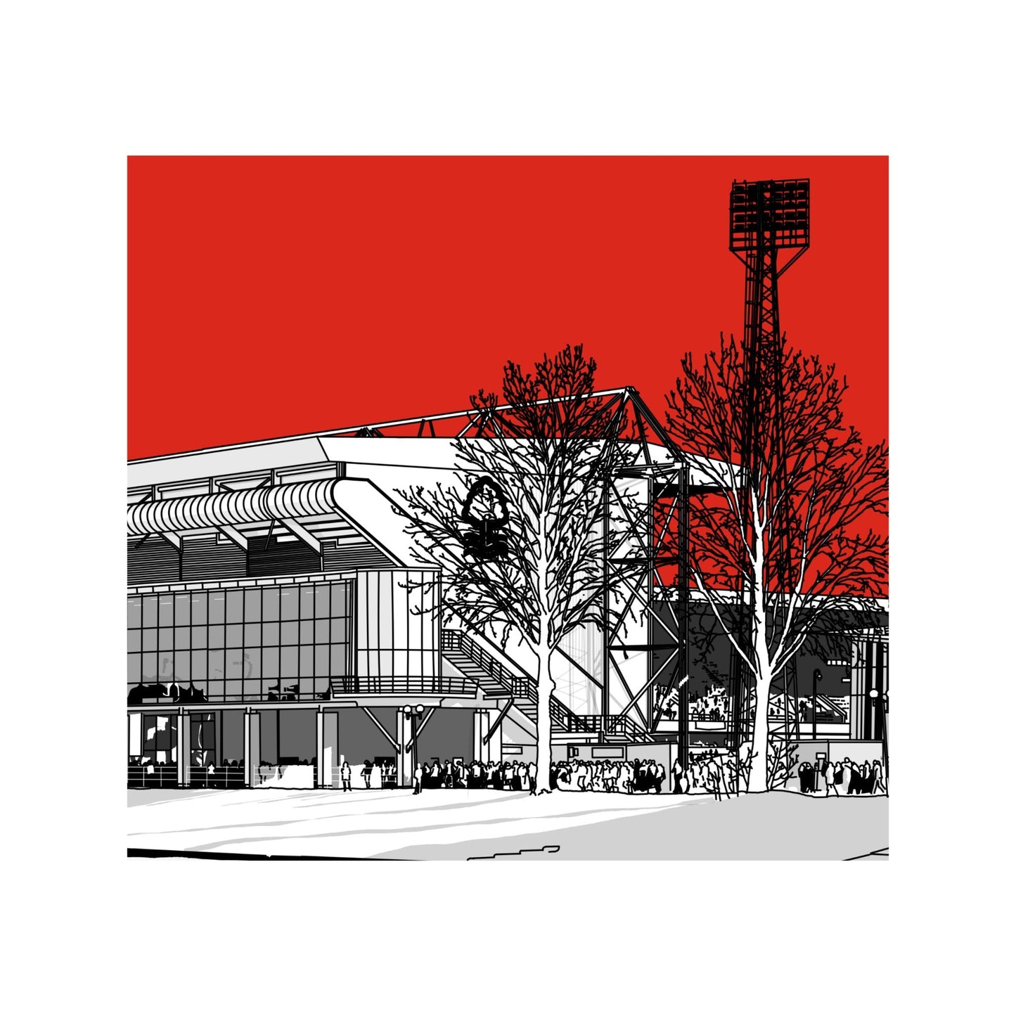 Nottingham Forest Football Artwork - The City Ground
