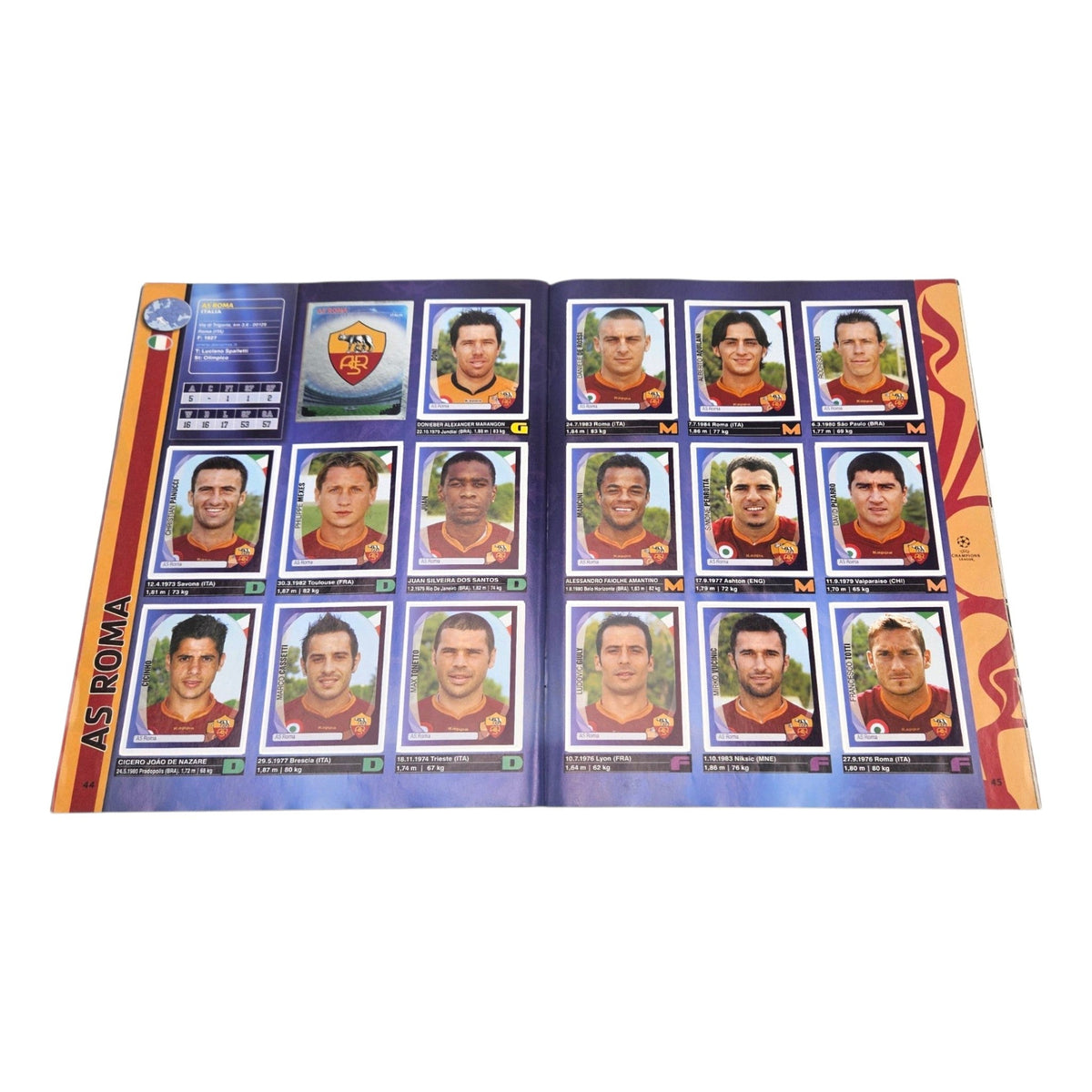 Panini Official 2007/08 Champions League Sticker Album (Complete)