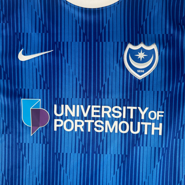 Portsmouth 2023/2024 Home Football Shirt 2XL