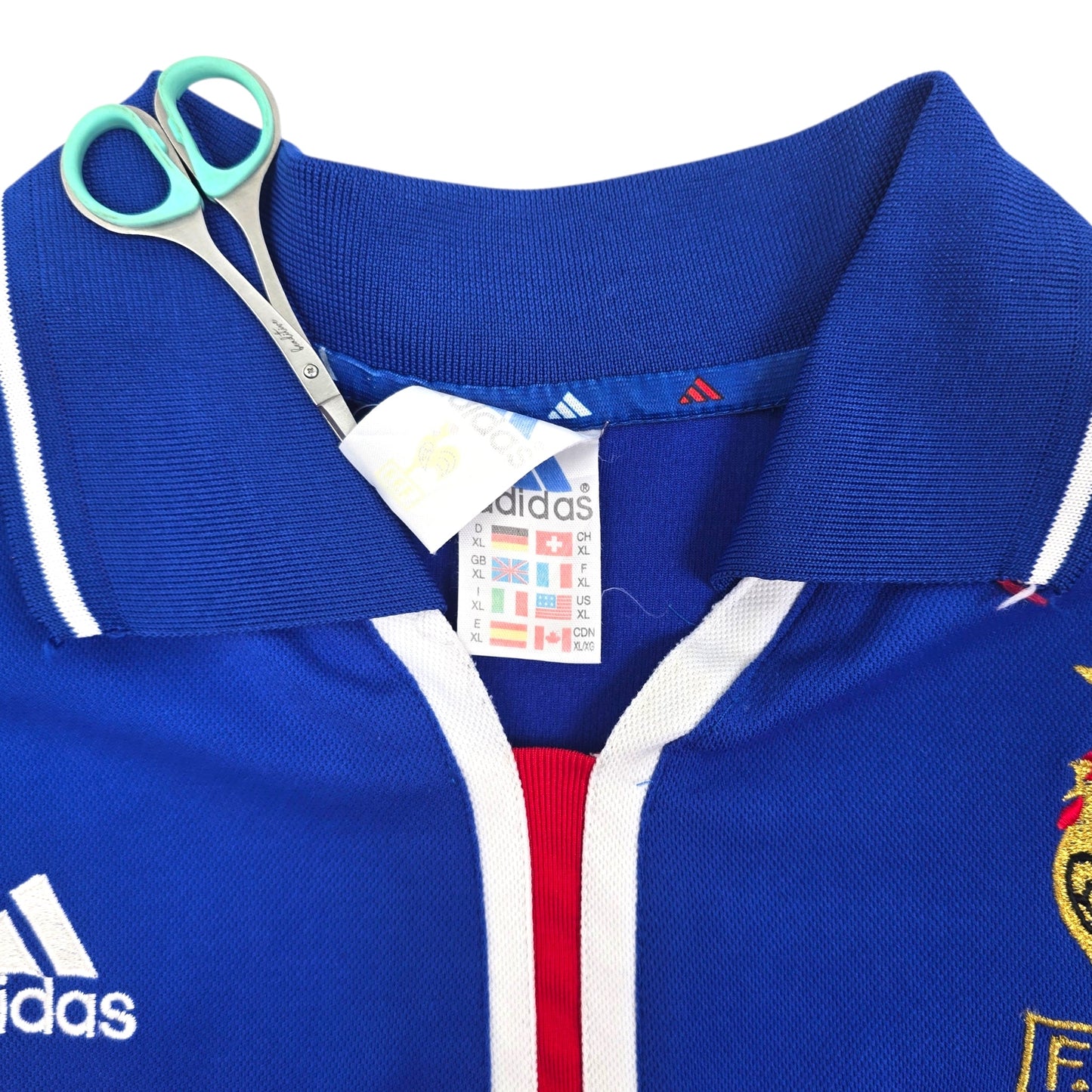 2000/02 France Home Football Shirt (XL) Adidas