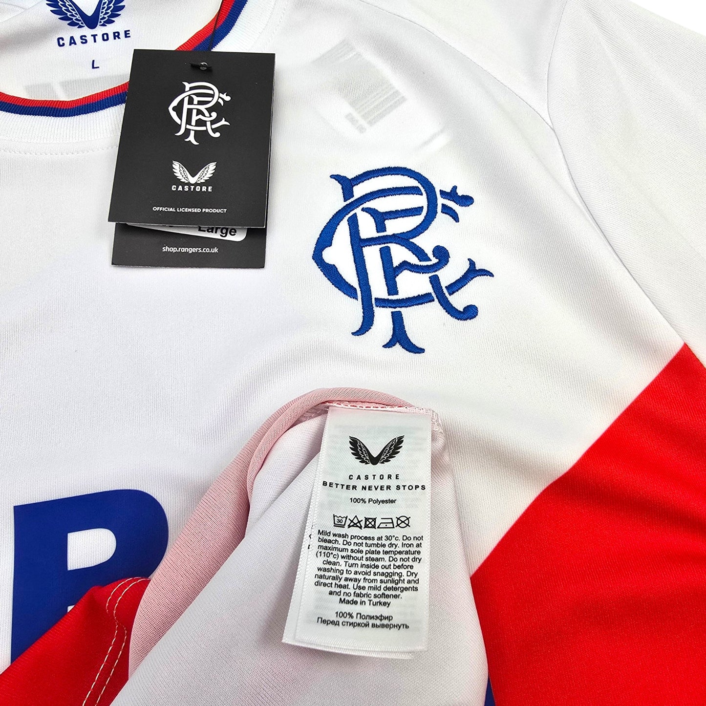 2022/23 Glasgow Rangers Away Football Shirt (L) Castore (BNWTs)
