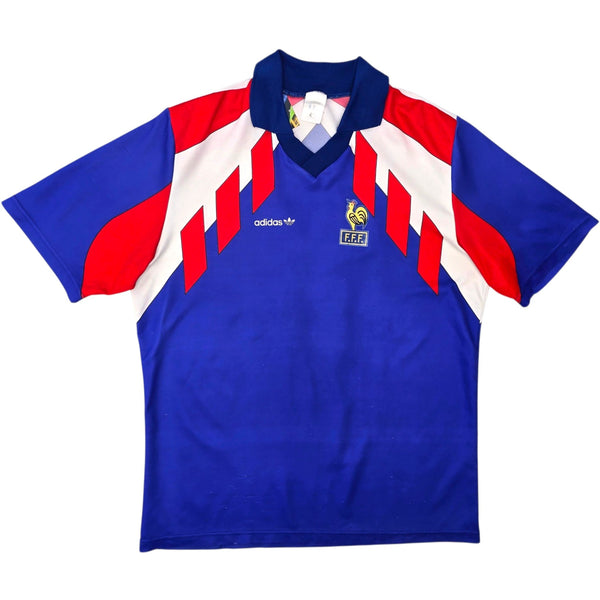1990/92 France Home Football Shirt (XL) Adidas #11