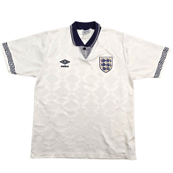 1990/92 England Home Football Shirt (S) Umbro