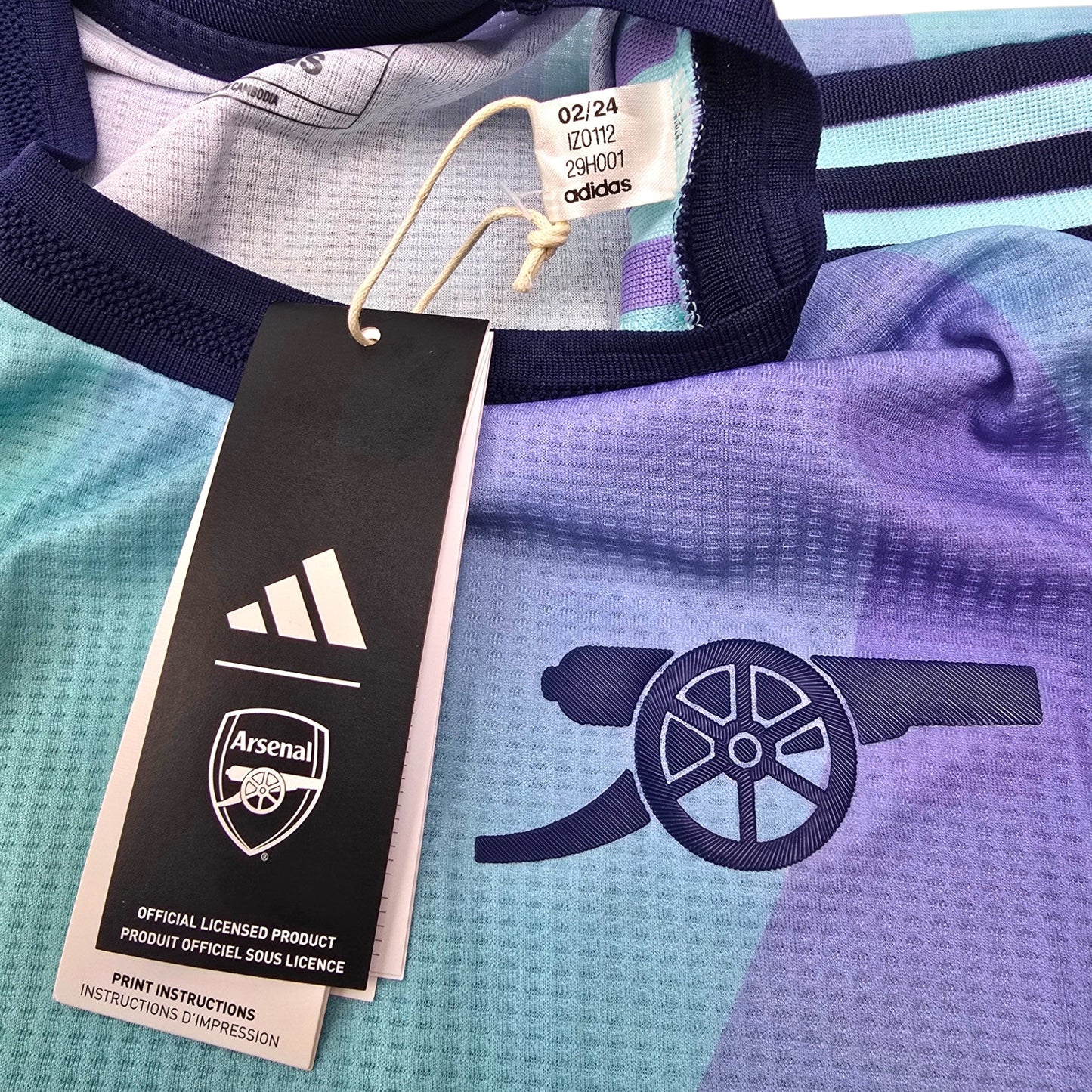 2024/25 Arsenal Third Football Shirt (M) Adidas #8 Odegaard (Player Version | BNWTs)