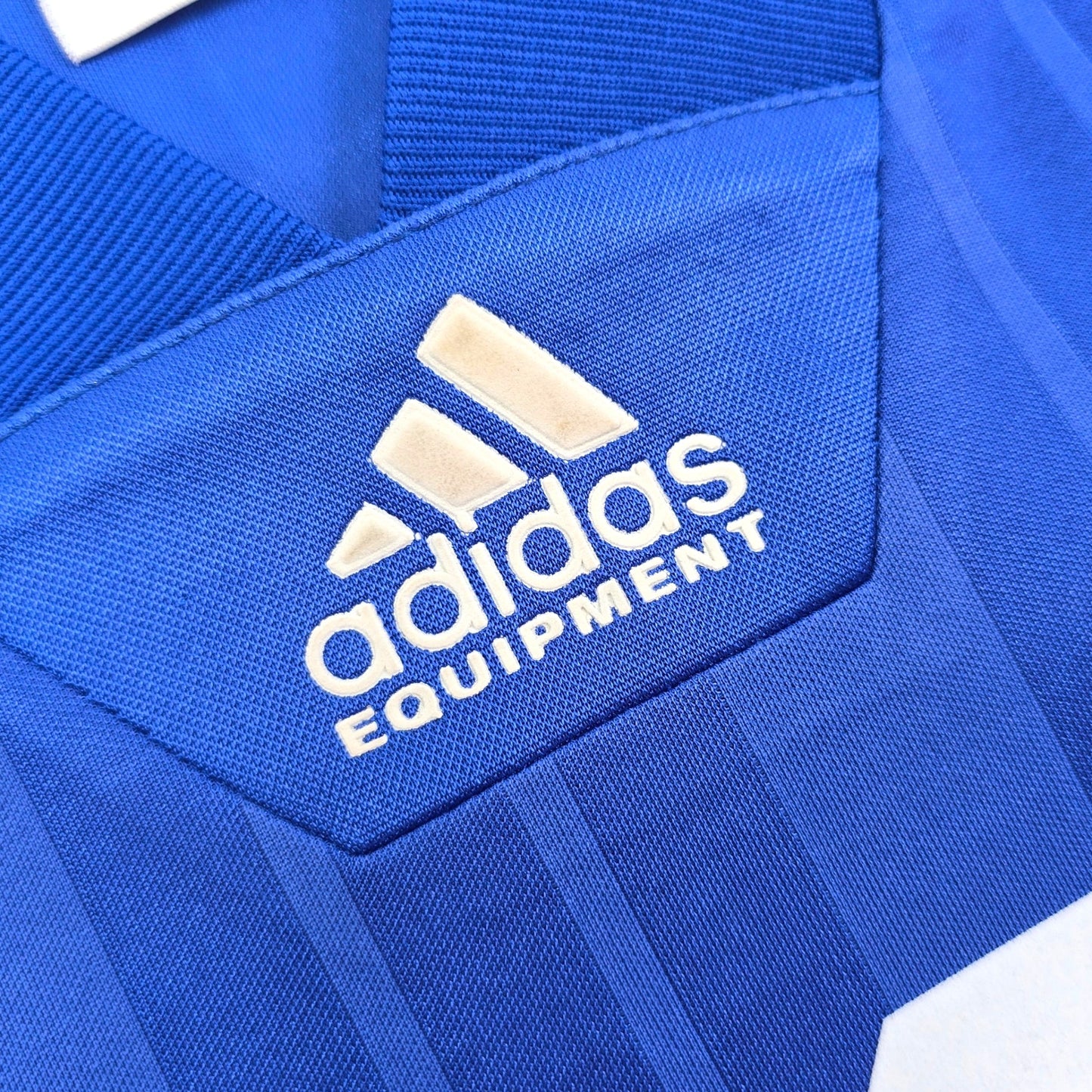 1992/94 France Home Football Shirt (M) Adidas #18 Cantona