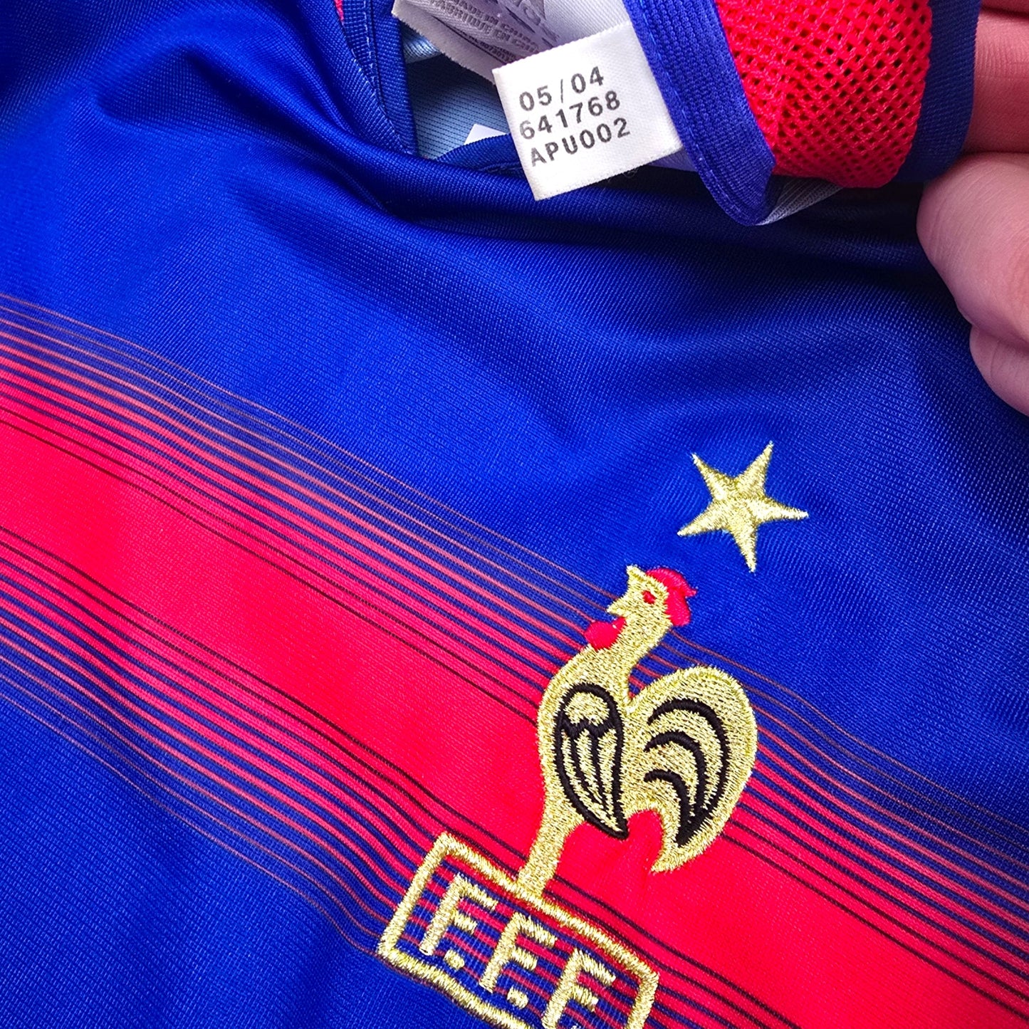 2004/06 France Home Football Shirt (M) Adidas
