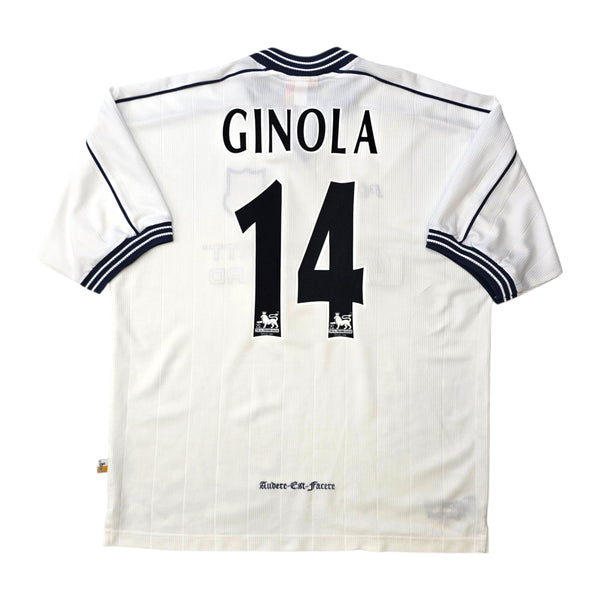 1997/99 Tottenham Hotspur Home Football Shirt (L) PONY #14 Ginola