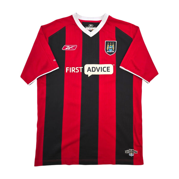 2003/04 Manchester City Away Football Shirt (M) Reebok