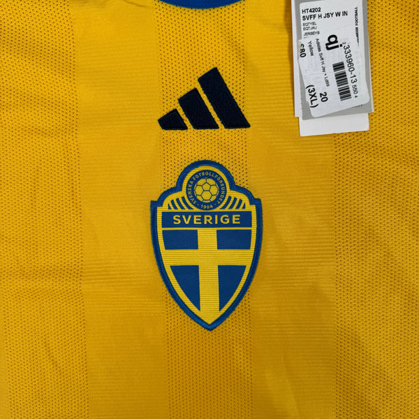 Sweden 2022/2023/2024 Home Football Shirt Womens 3X 28-30 BNWT