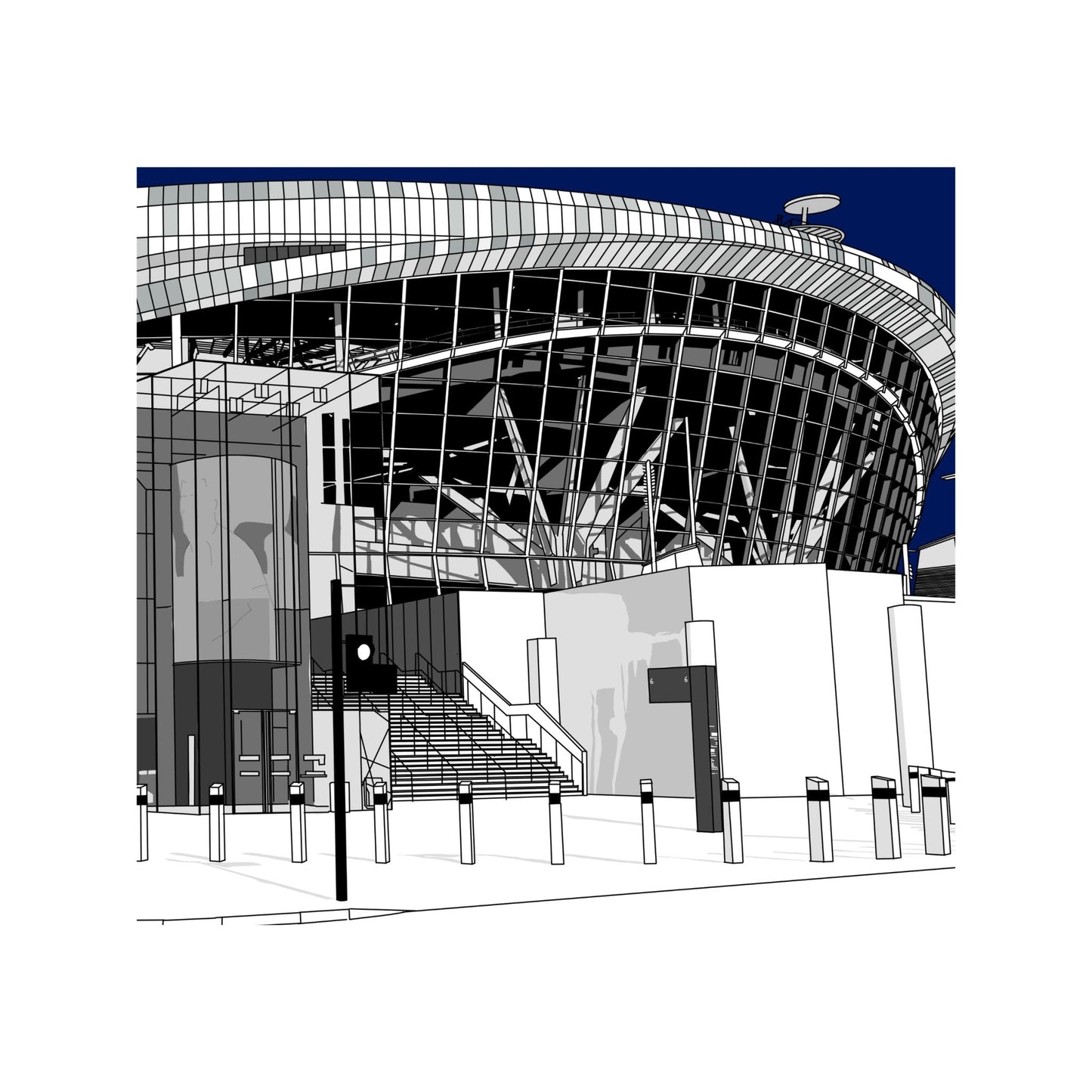 Tottenham Hotspur Stadium Football Artwork