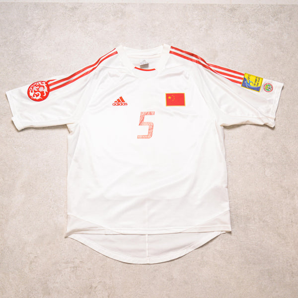 2004/06 China Away Shirt Adidas Zheng (M)