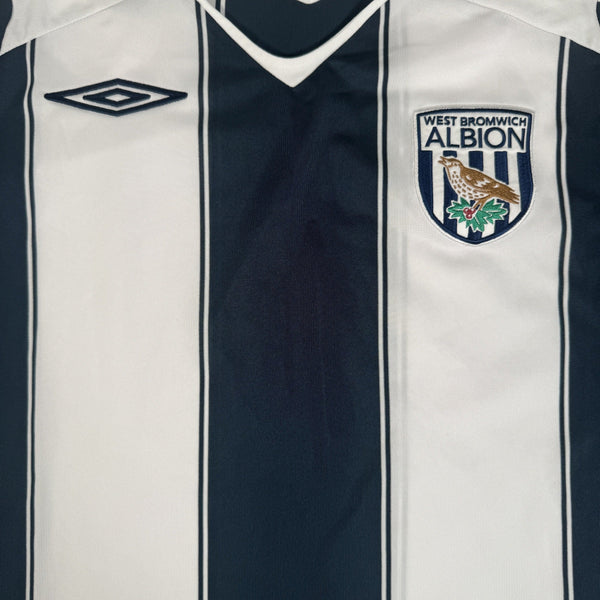 West Bromwich Albion 2008/2009 Home Football Shirt Medium