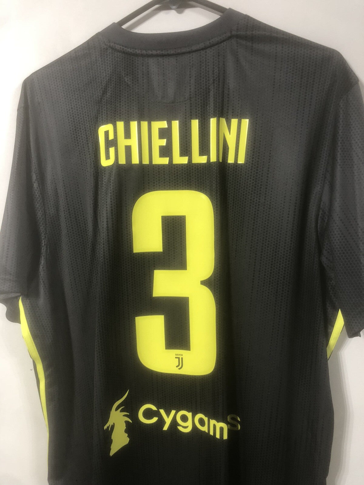 Juventus Chiellini #3 2018/19 XL 3rd Shirt Adidas BNWT DP0455