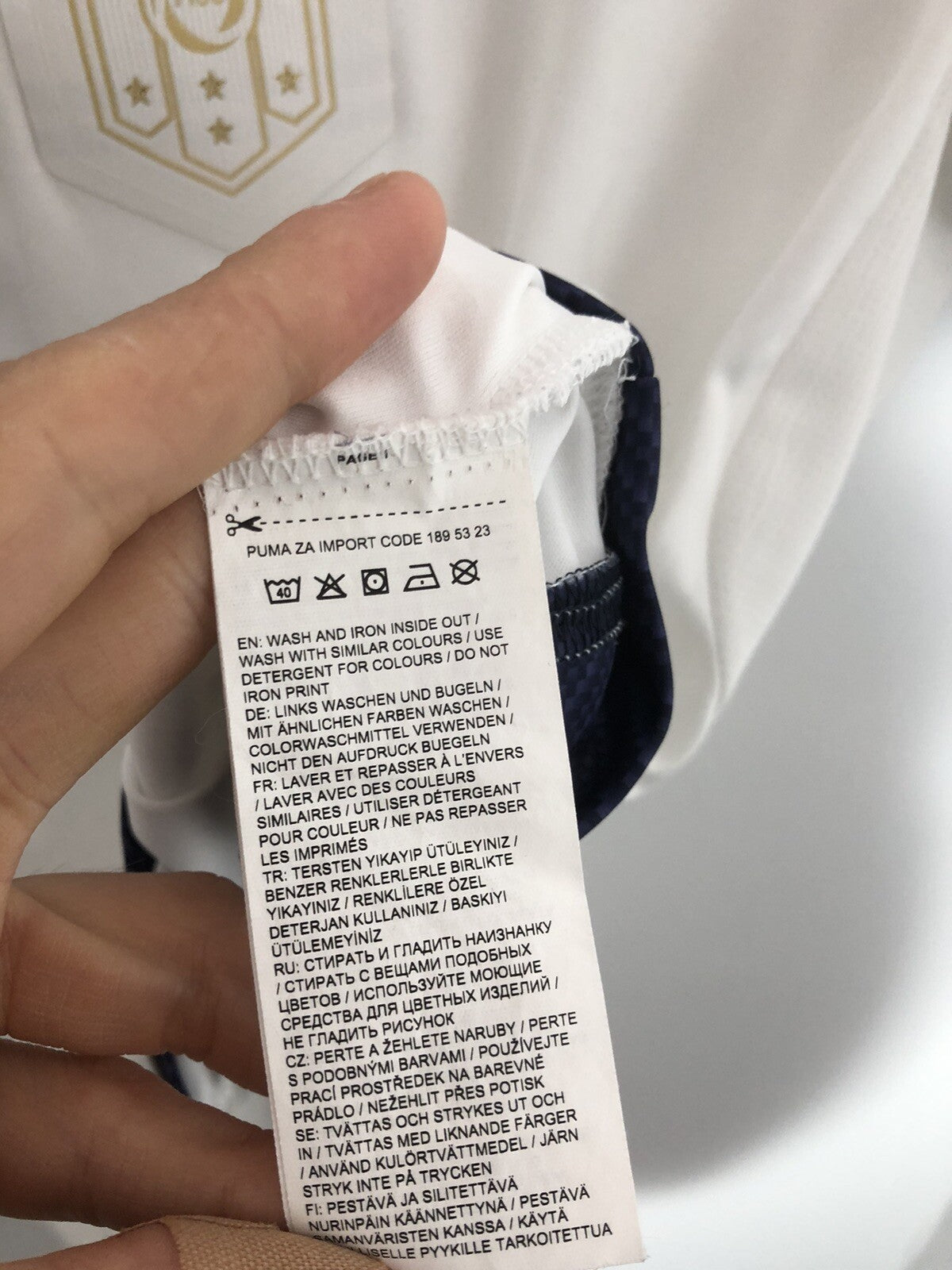 Italy 2018 Medium Away Tribune Shirt Very Good Condition 749574-04