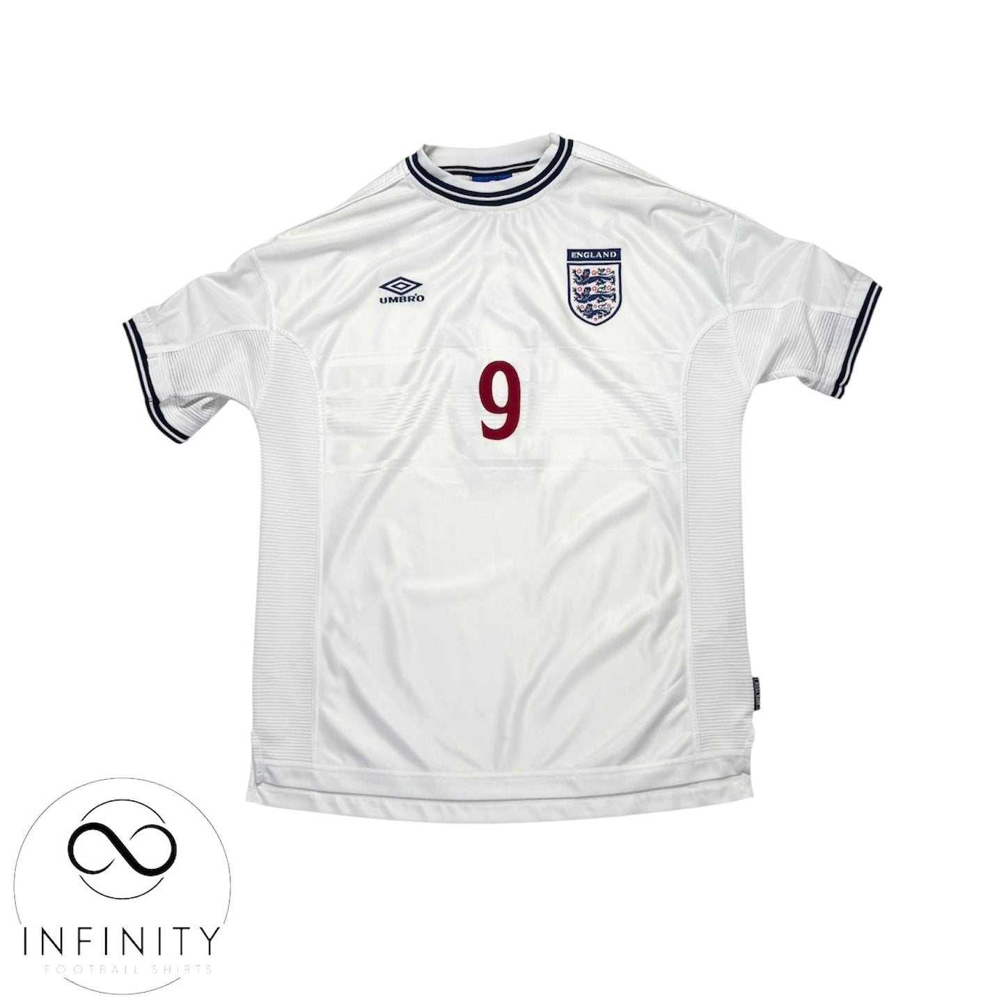 England Home Shirt 1999/01 (XL) Shearer 9