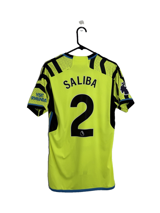 Arsenal Saliba #2 2023/24 Medium Away Shirt Adidas Excellent Condition HR6927