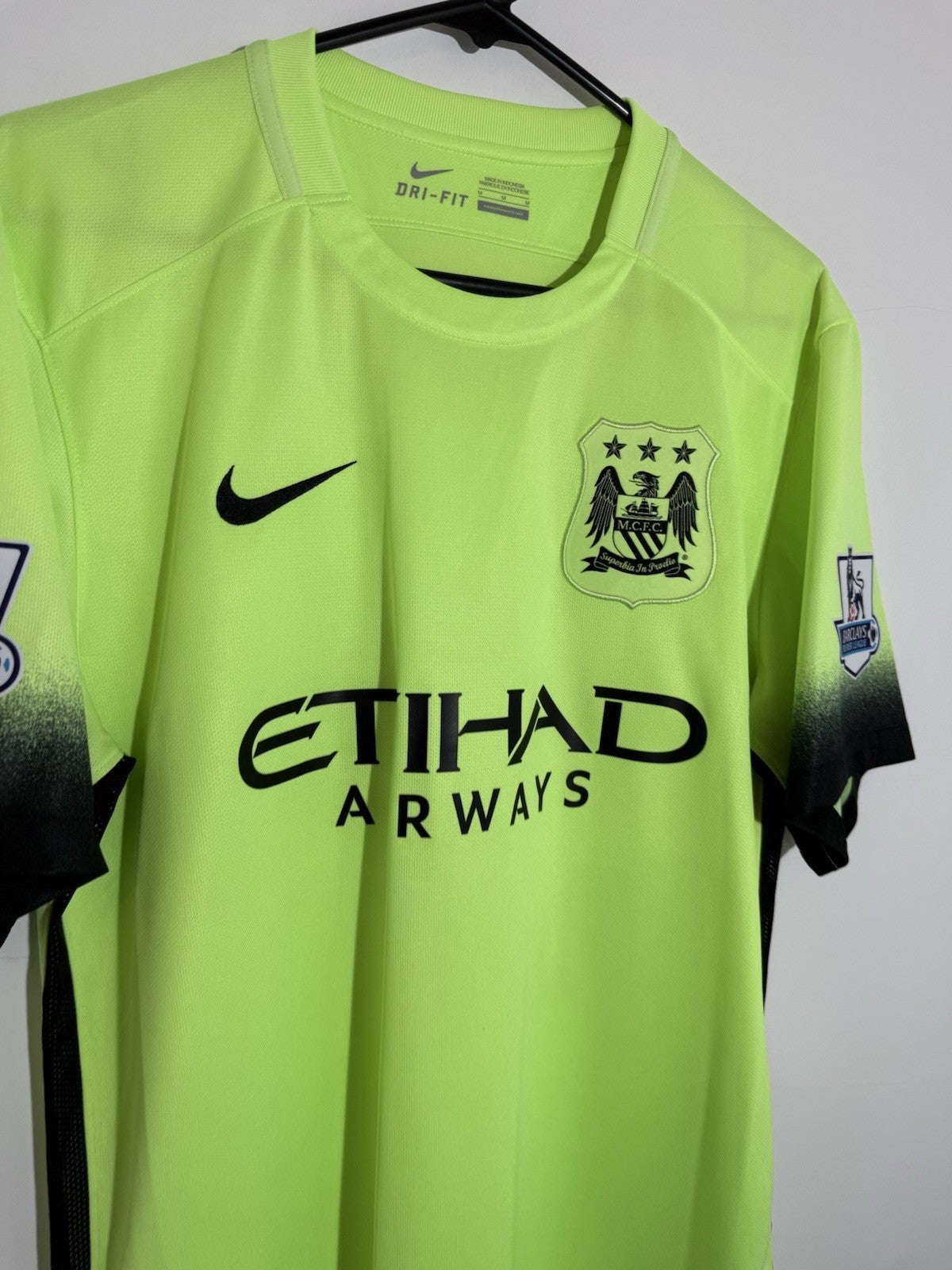 Man City De Bruyne #17 2015/16 Medium 3rd Shirt Excellent Condition 658882-368