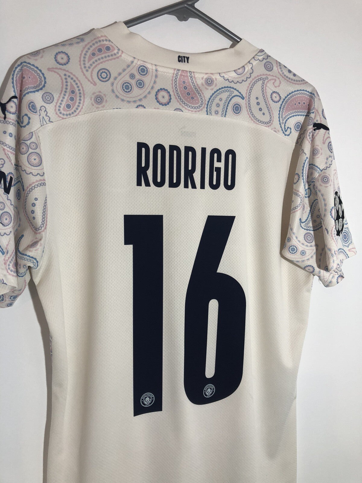 Manchester City Rodrigo #16 2020/21 Medium CL 3rd Excellent Condition 757095-03