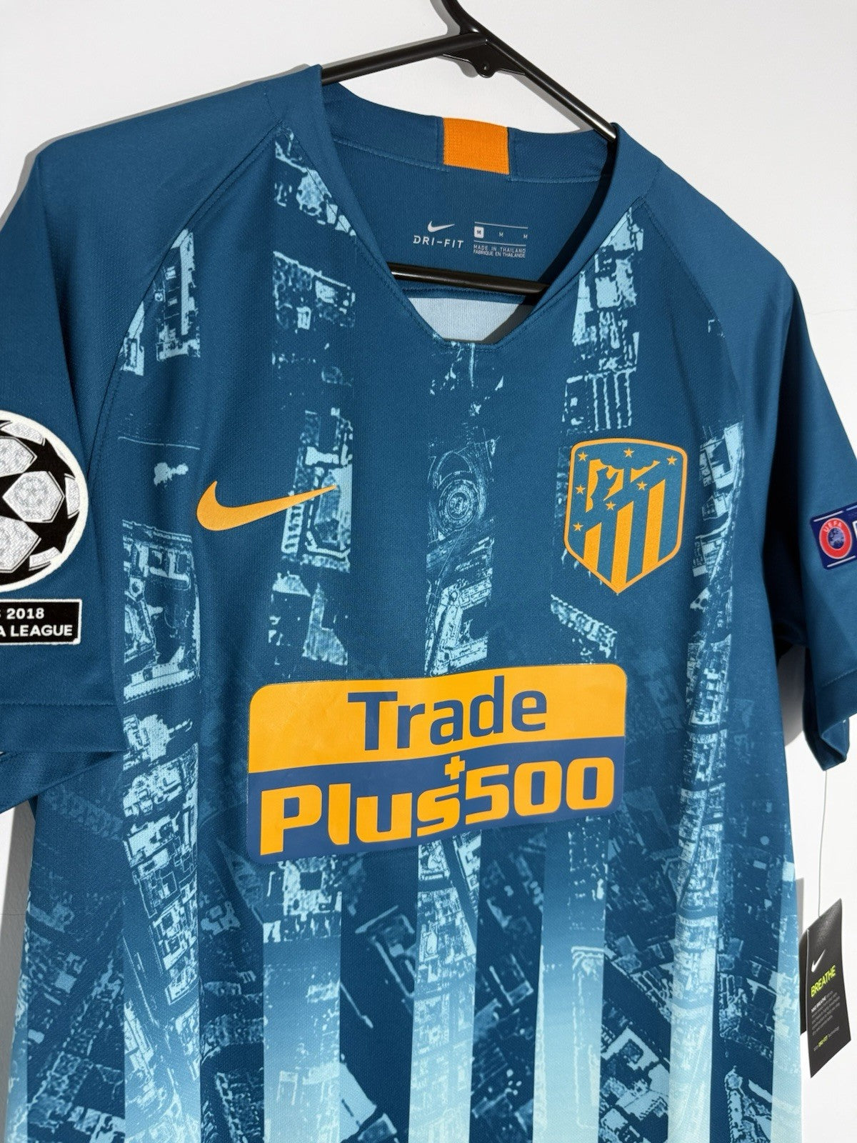 Atletico Madrid Koke #6 2018/19 Medium CL 3rd Shirt BNWT 918983-302