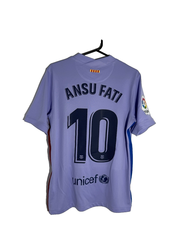 Barcelona Ansu Fati #10 2021/22 Medium Away Shirt Excellent Condition CV7890-581