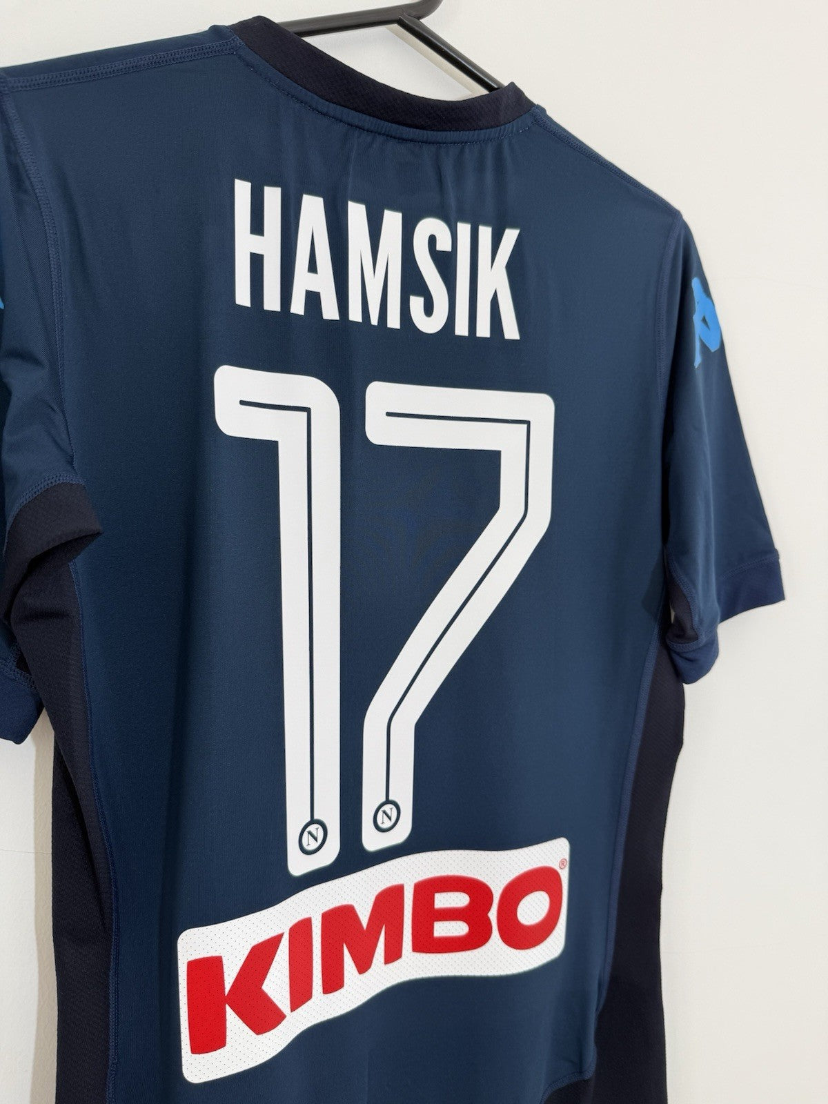 SSC Napoli Hamsik #17 2017/18 Medium 3rd Kappa Slim Shirt Excellent Condition