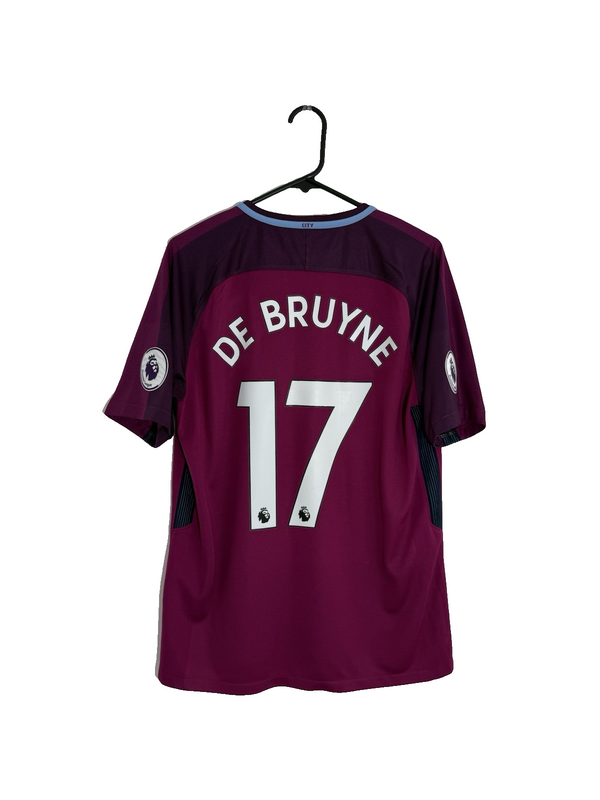 Man City De Bruyne #17 2017/18 Medium Away Shirt Very Good Condition 847260-667
