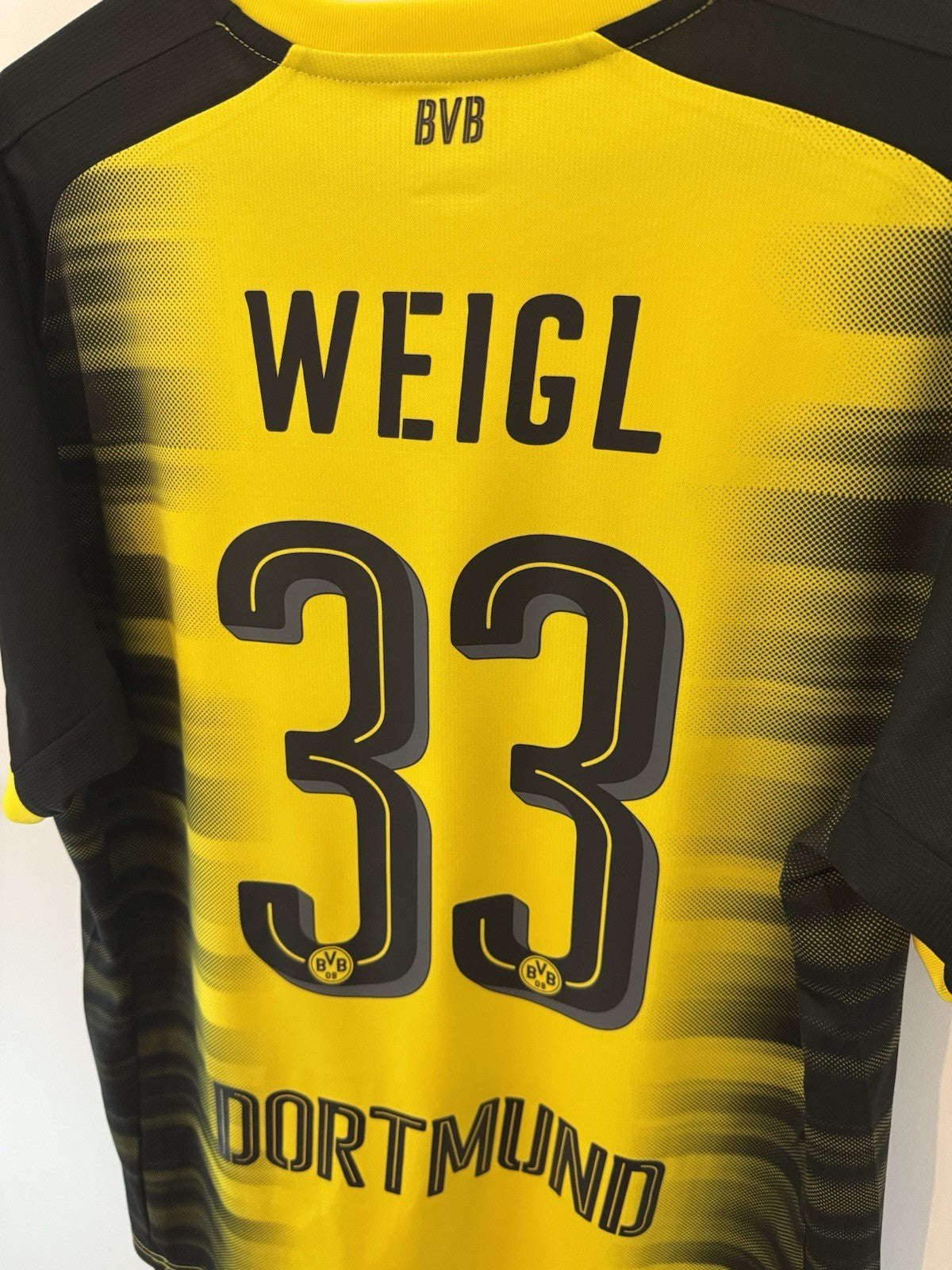 Borussia Dortmund Weigl #33 2017/18 Large Home Excellent Condition 751675-11
