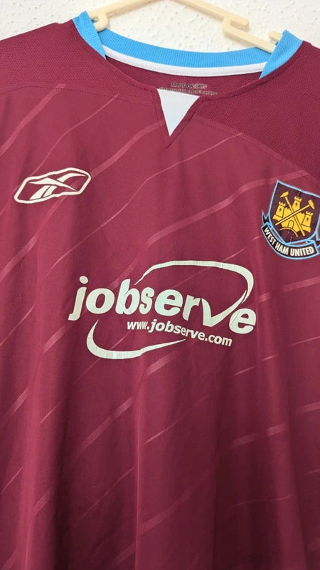 2005-07 West Ham Home Shirt Tevez #32 - 8/10