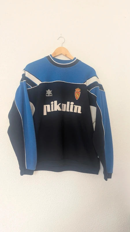 1999-00 Real Zaragoza Luanvi Training Jumper - 7.5/10