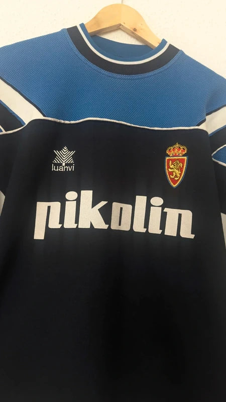 1999-00 Real Zaragoza Luanvi Training Jumper - 7.5/10