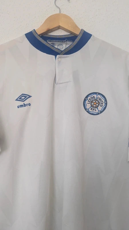 1990-91 Leeds United Home Shirt - 8/10