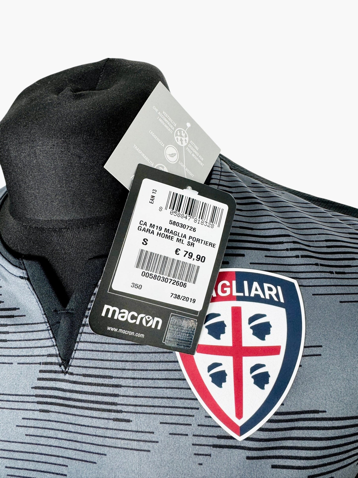 Cagliari 2019-20 GK Shirt - Size S - BNWT