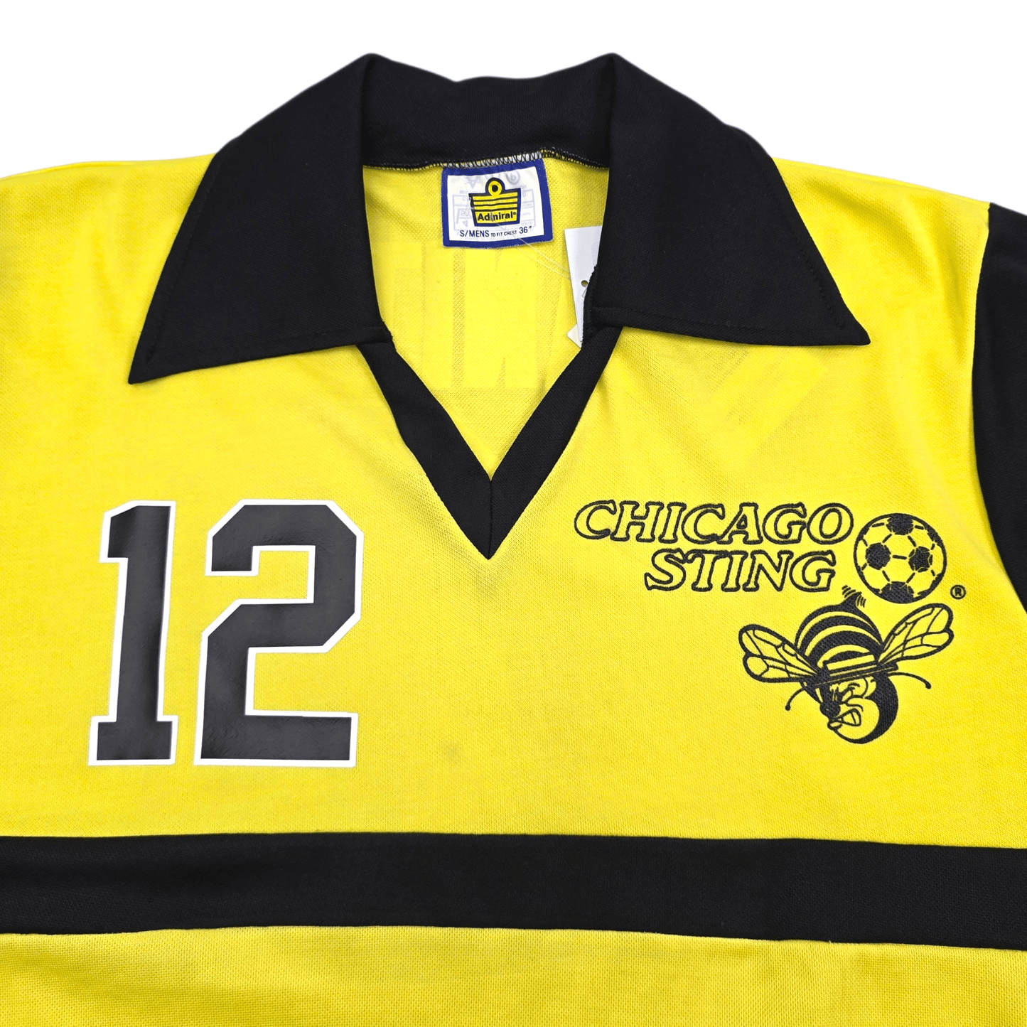 1976/78 Chicago Sting Home Football Shirt (S) Admiral #12 Granitza (BNWTs)