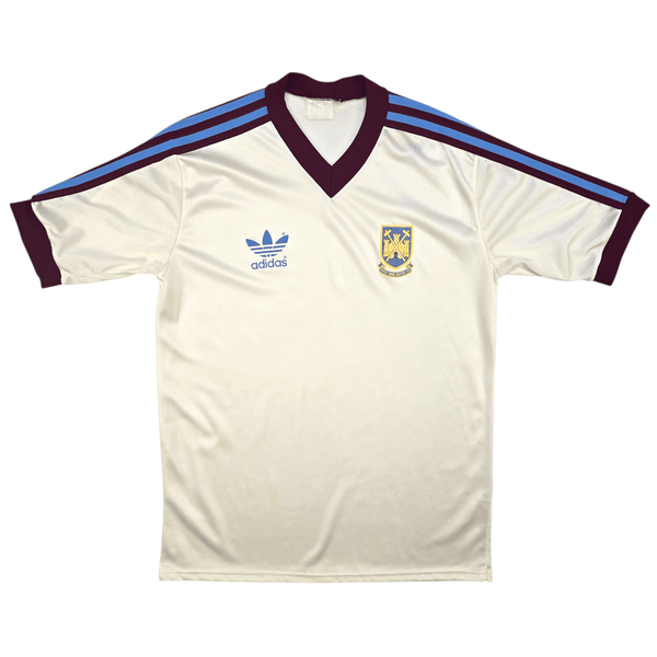 1980/82 West Ham United Away Football Shirt (M) Adidas