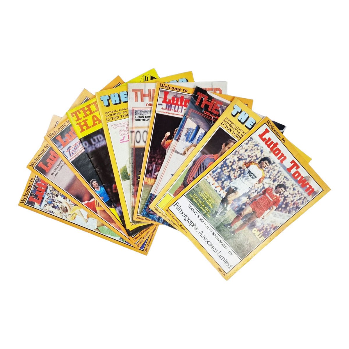 1980s Luton Town Division 1 Programme Bundle (x10)