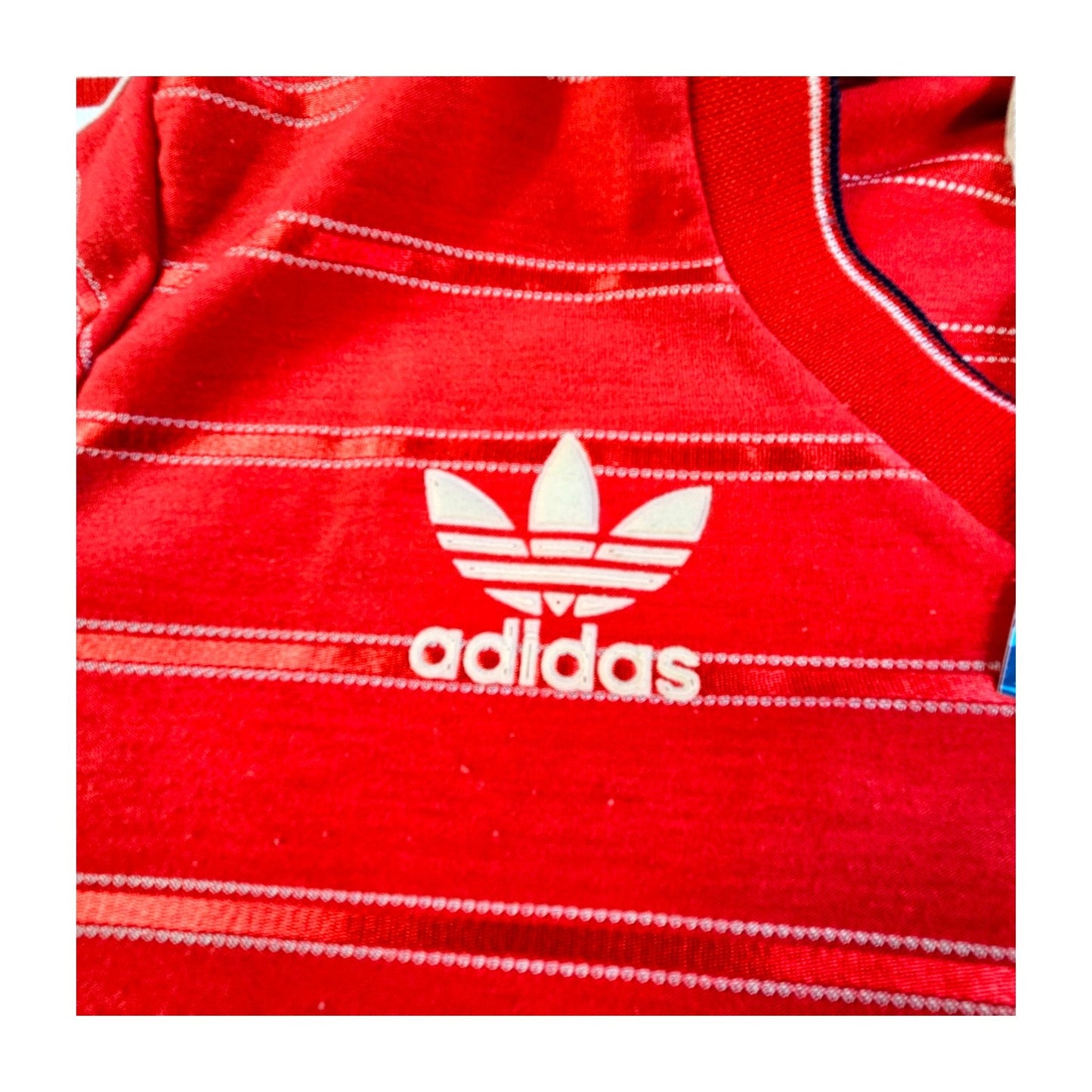 1984/85 Aberdeen Home Football Shirt (M) Adidas # 5 (McLeish)