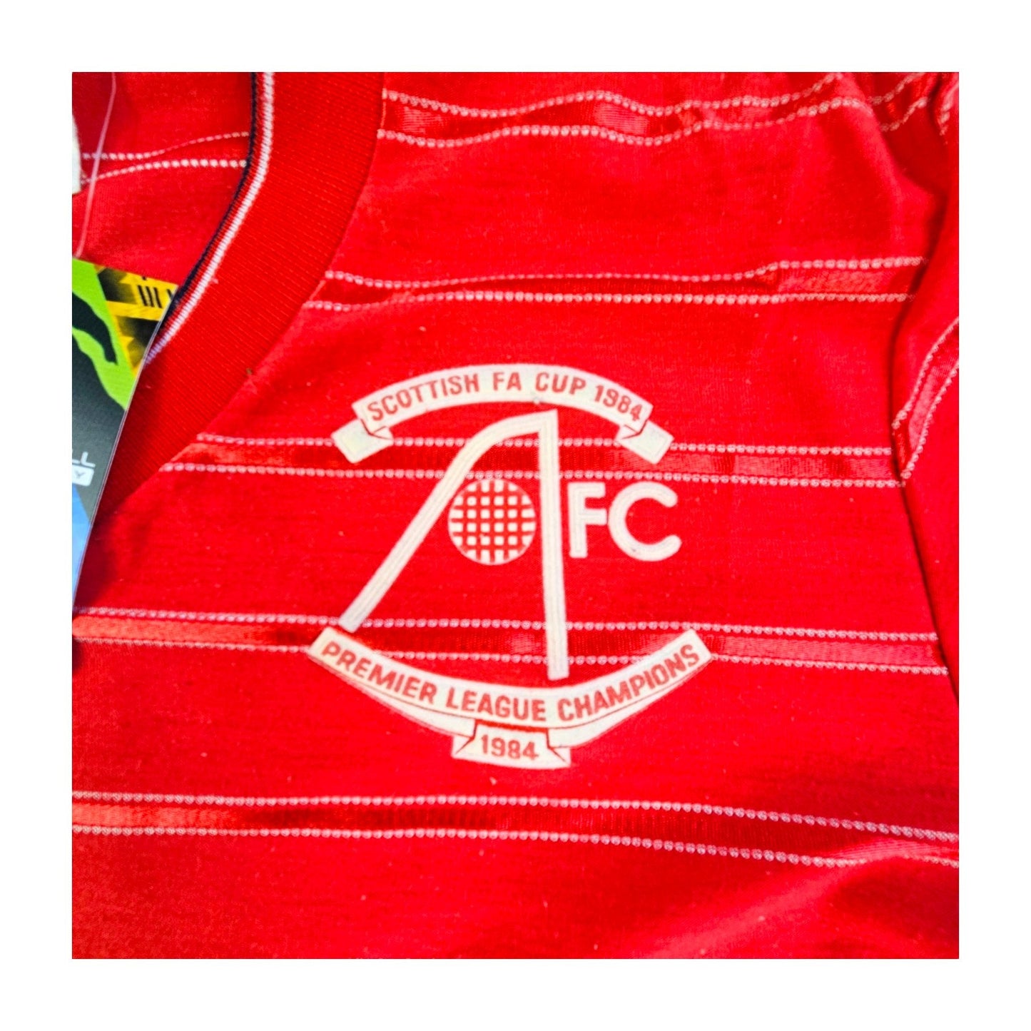1984/85 Aberdeen Home Football Shirt (M) Adidas # 5 (McLeish)