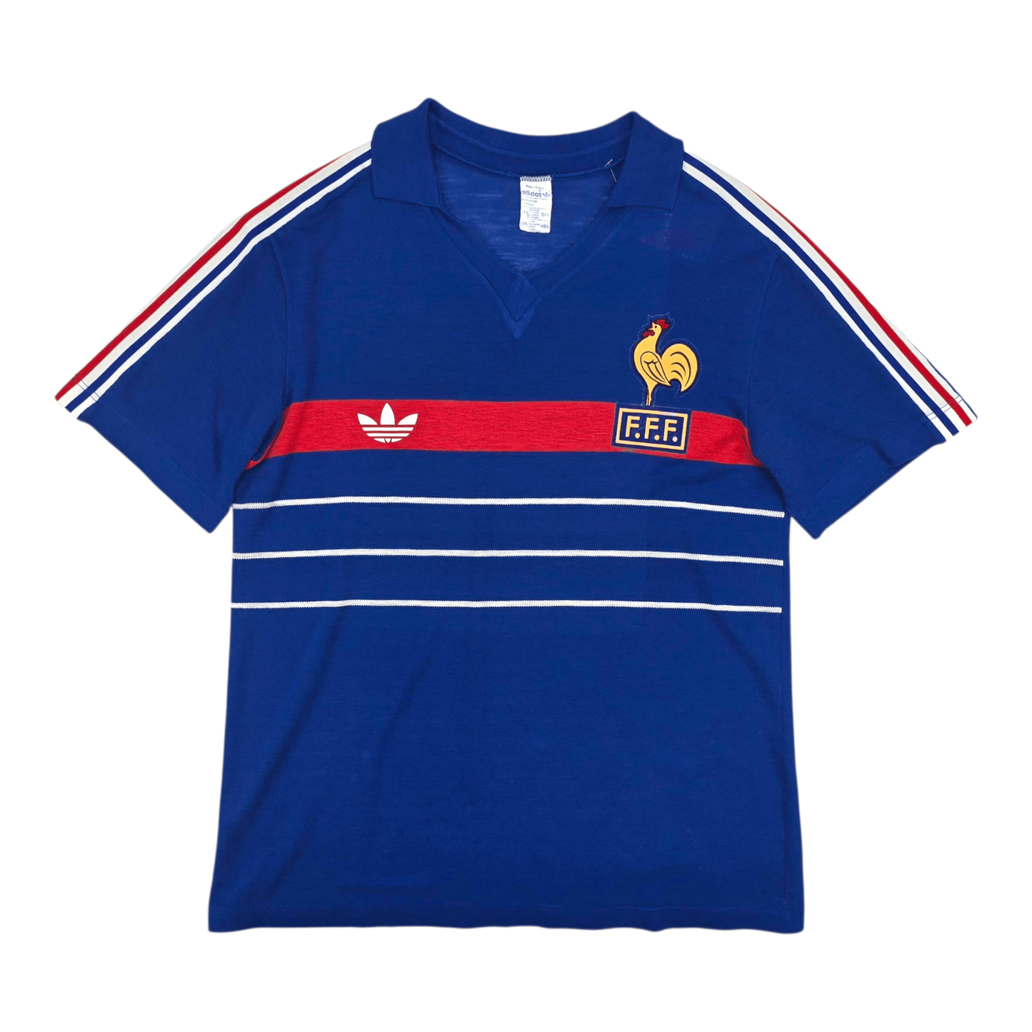 1984/86 France Home Football Shirt (M) Adidas