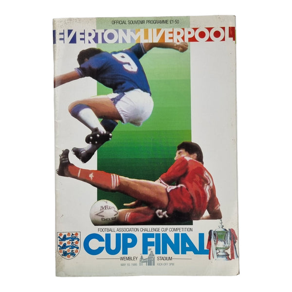 1986 FA Cup Final Liverpool vs Everton Programme
