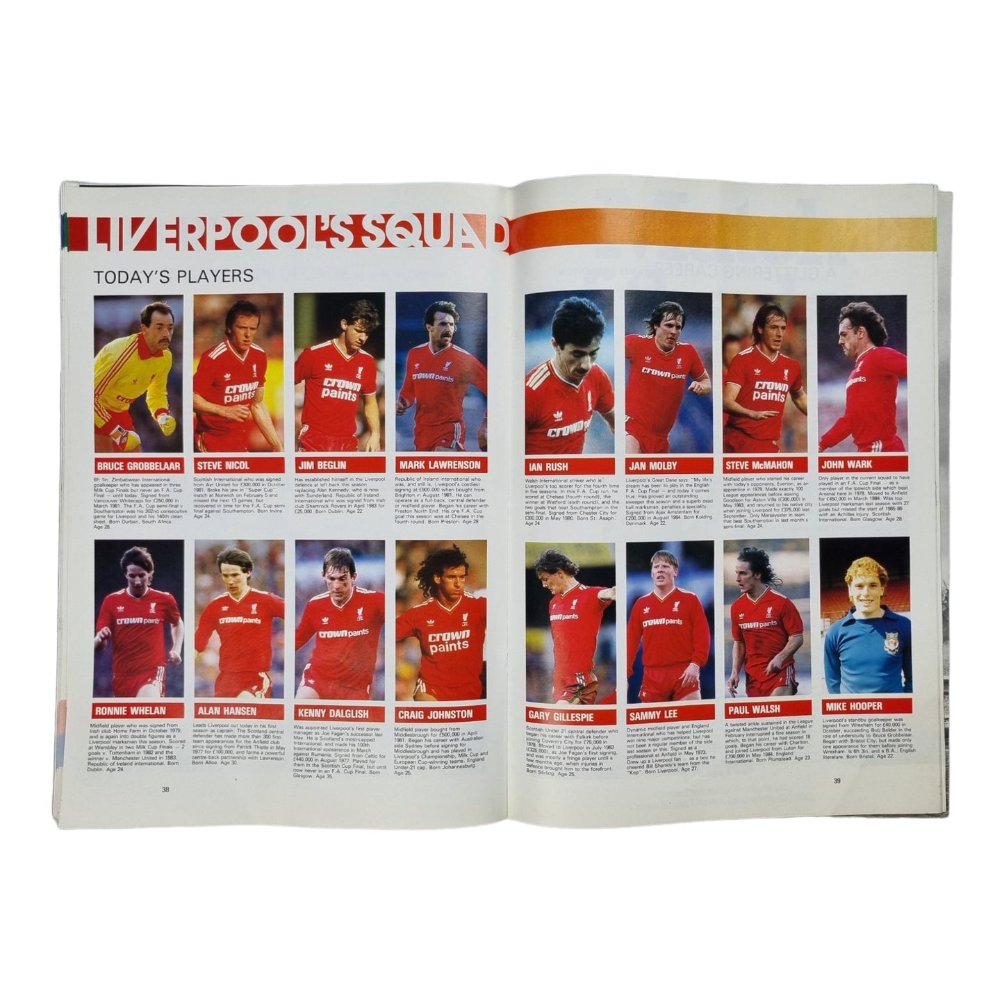 1986 FA Cup Final Liverpool vs Everton Programme