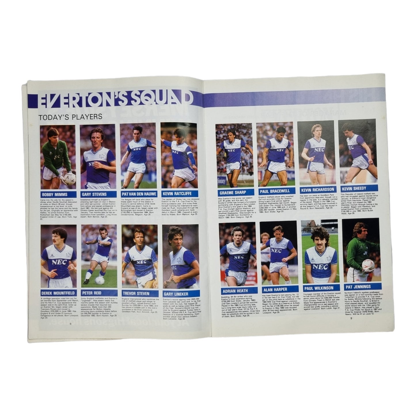 1986 FA Cup Final Liverpool vs Everton Programme