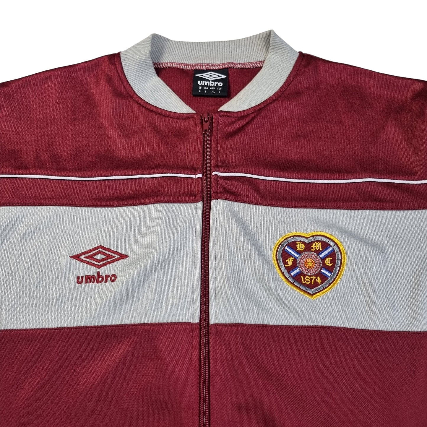 1986/87 Hearts (Tracksuit Top) V.Good (M) Umbro