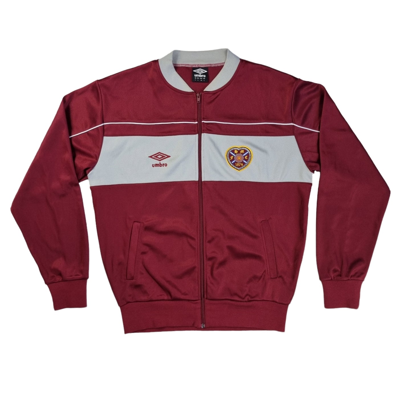 1986/87 Hearts (Tracksuit Top) V.Good (M) Umbro