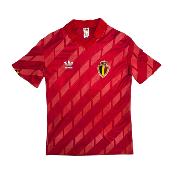 1986/90 Belgium Home Football Shirt (S) Adidas