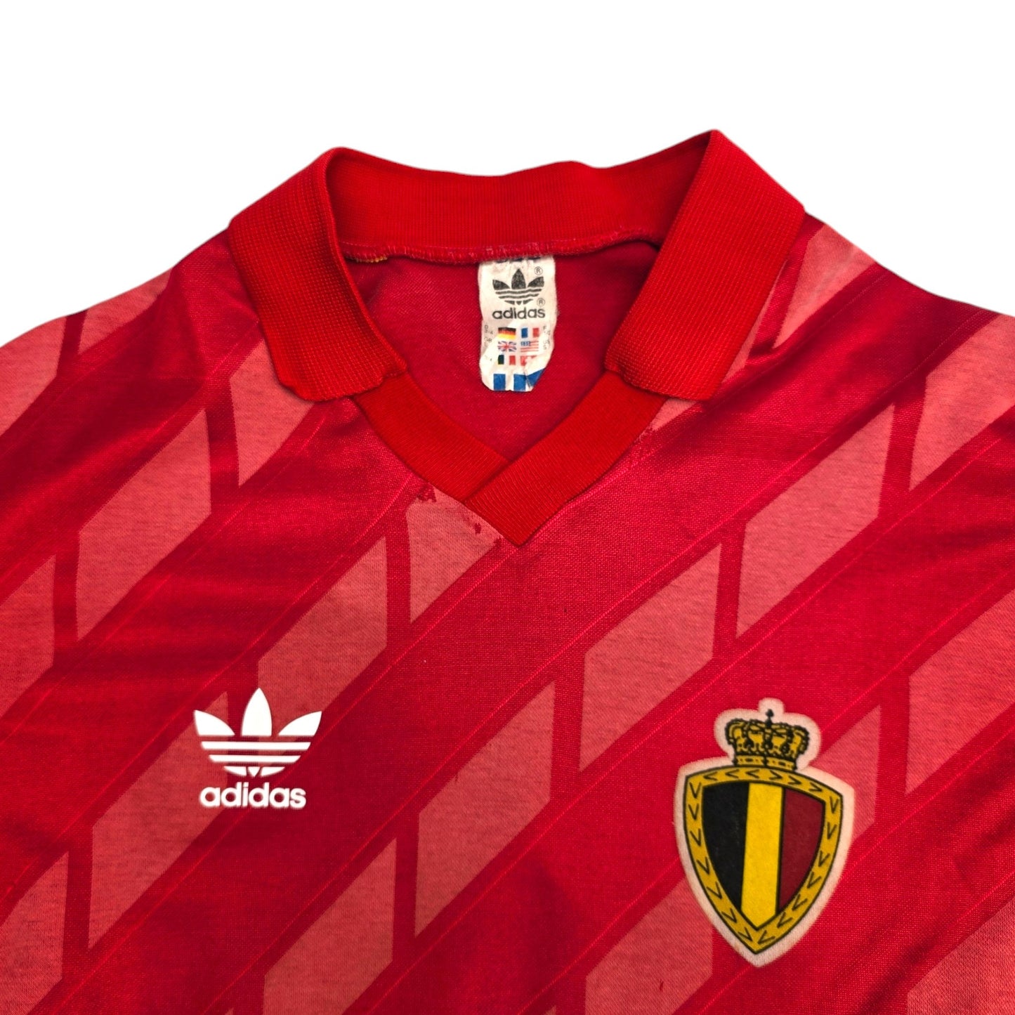1986/90 Belgium Home Football Shirt (S) Adidas