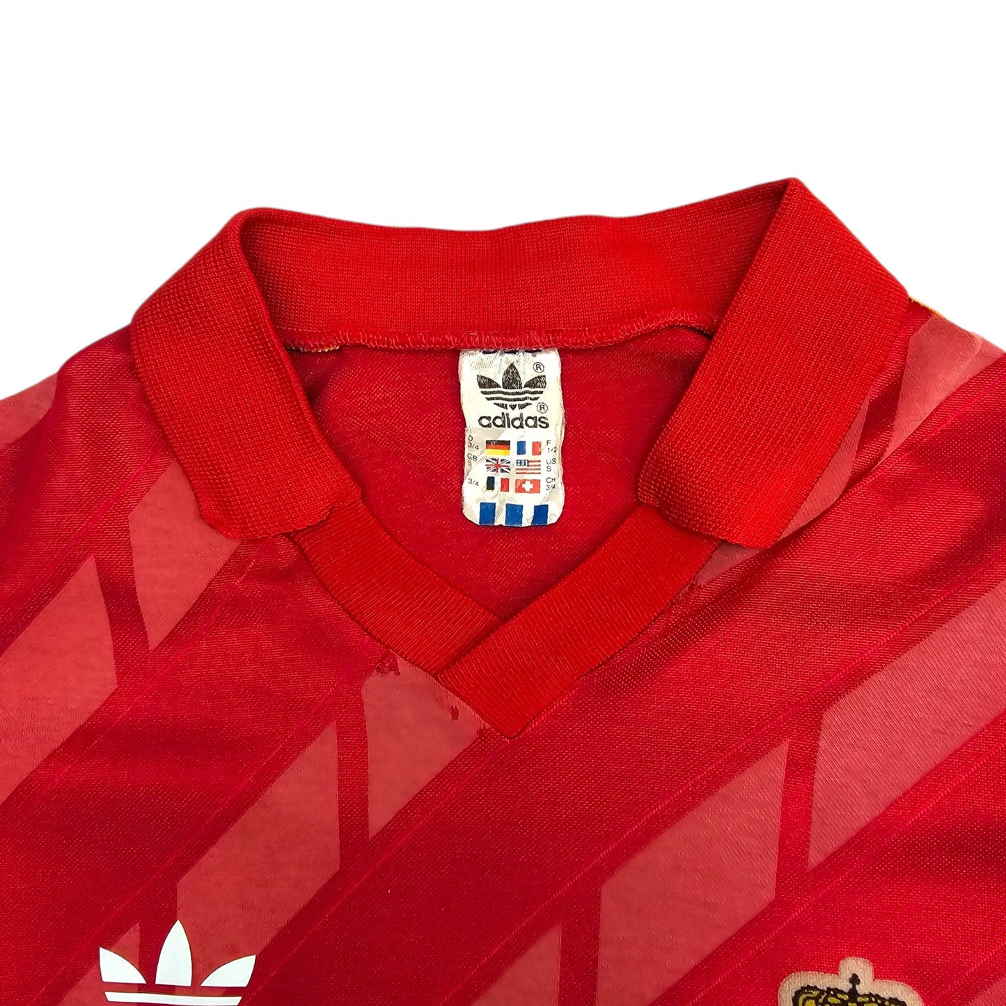 1986/90 Belgium Home Football Shirt (S) Adidas