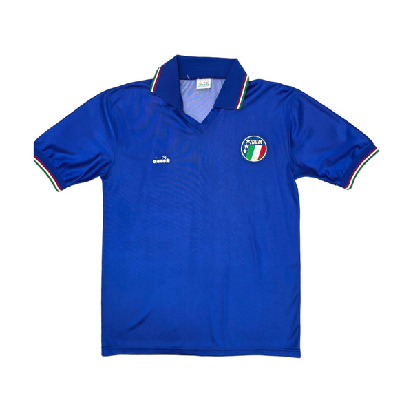 1986/90 Italy Home Football Shirt (L) Diadora