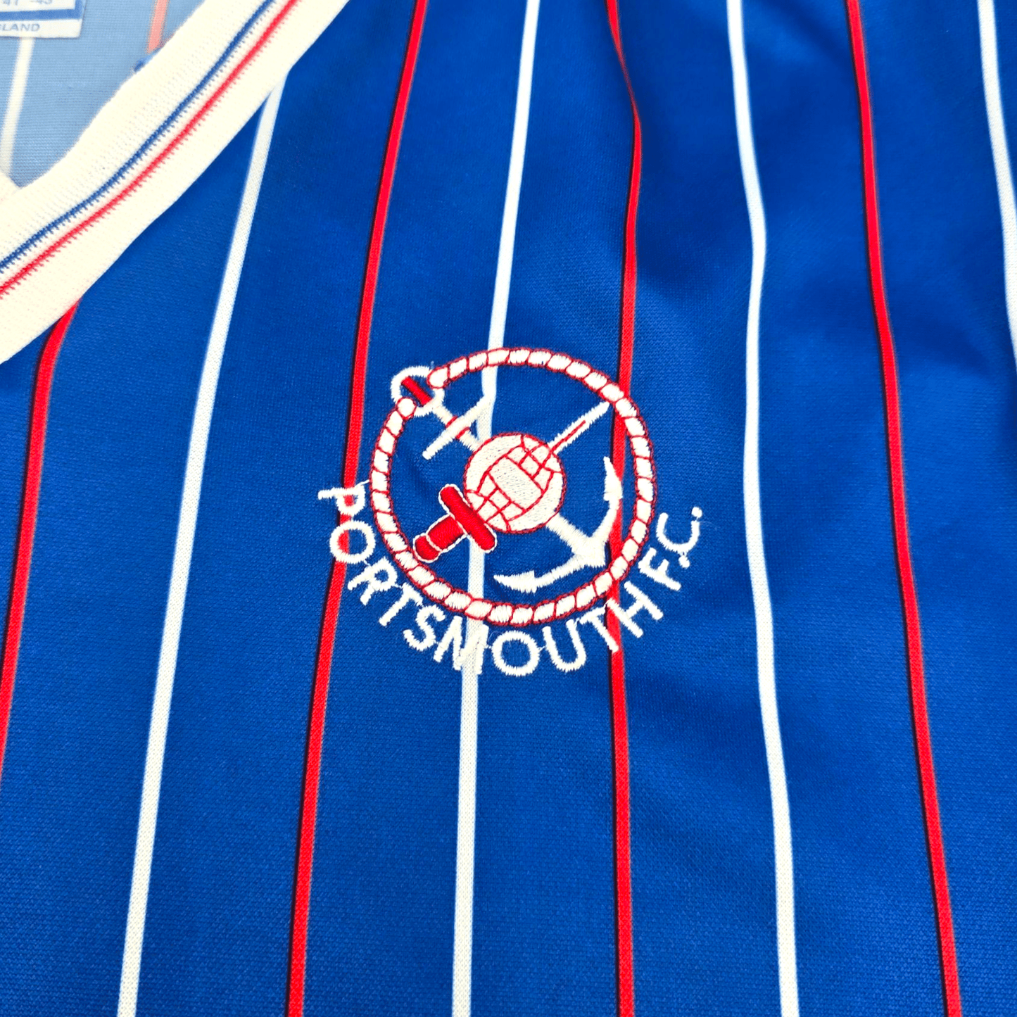 1987/89 Portsmouth Home Football Shirt (M) Admiral