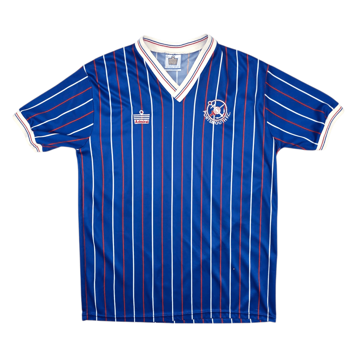1987/89 Portsmouth Home Football Shirt (M) Admiral